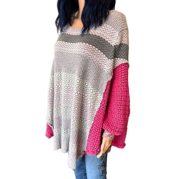 Upcycled Oversized Knit Tunic Sweater - Picture 5 of 6